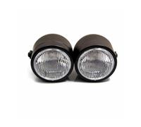 LED Moto Phares pour Touring pour Cruiser pour Suzuki Moto Double Phare Double Phare Dominator Double Lentille Transparente Ou Jaune(Black)