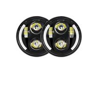 LED Moto Phares pour Triumph Rocket III 3 pour Speed Triple pour Street Triple pour Thunde Phare De Moto 5.75 Pouces(2 x Black B3)