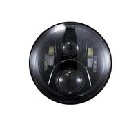 LED Moto Phares pour Ultra Classic Electra Glide pour Street Fat Boy Road King Phare Avant LED pour Moto 7 Pouces(Black NO Halo)