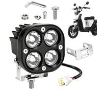 LED Motorcycle Headlight 4 Pack 6000K Waterproof Spot Light For ATV
