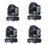 LED Moving Head Light, 75W Super Lumineux, 3 Prismes Gobo Rayon, 4 pièces 75W