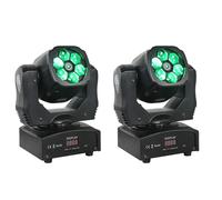 LED Moving Head Light, mélange de couleurs RGBW, modes DMX, rouge & vert & bleu, fiche EU