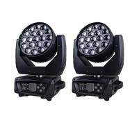 LED Moving Head Zoom Wash Light, couleurs RGBW, fonctionnement en mode clavier, 2 lumières, fiche EU
