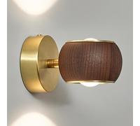 LED Mur LED, Créativité Murale en Noyer Créativité Gold Halway Howway Mall Mount Lampe pour la Chambre Balcon de l'allée du Salon de la Chambre à Coucher Progress