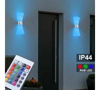LED Mur Spot Extérieur Lampe RGB Télécommande Lampe Eclairage de Jardin Véranda