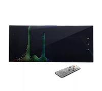 LED Music Spectrum Display Analyzer - RGB Full Color Sound Pickup Lamp with Digital Clock & Remote Control for Car, Studio, and Family Reunion
