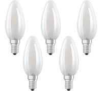 Osram Ampoule en verre E14 4 W Blanc – Lot de 5