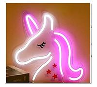 Led Neon Light Licorne Enseignes Au Néon Enseignes Au Néon Signe Décoration Murale Pour Chambre D'enfants Pour Décoration Murale Veilleuses Pour La Décoration De La Chambre Bureau Chambre Fournitures