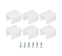 LED Néon Montage Clips Support Montage Support Support Fixation Pinces pour 8mm à 10mm Silicone LED Néon Bande Lumineuse, Translucent Paquet de 50