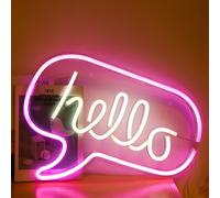 LED néon signe Hello Night Light USB avec panneau arrière acrylique Home Party Wedding Bar Deko Lampe
