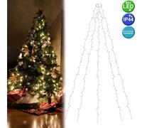 Suspendu Filet Arbre Jeté Noël Avec 80 Leds Extérieur Intérieur X-Mas