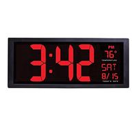 LED Numérique grand écran électronique horloge murale horloge de bureau salle de gym intérieure minuterie calendrier numérique calendrier horloge thermomètre d'été temps d'été chronomètre mural