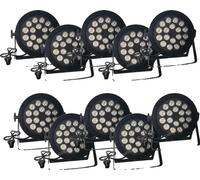 LED Par Licht, 1200 lumens, contrôle DMX, 10 lumières