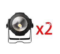 LED Par Light, 200W COB, blanc chaud & blanc froid, seulement 2 pièces de lumière, prise EU