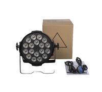 LED Par Light, Construction en alliage d'aluminium, Convient pour les soirées DJ Disco, Grande 18x18W 6in1, Prise UE
