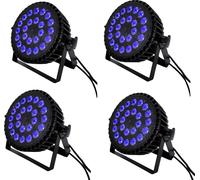 LED Par Light, contrôle DMX512, puissance 200W, 6/10 canaux, 4PCS 24X18W 6in1, EU-Stecker