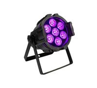 LED Par Light, corps en alliage d'aluminium, mélange de couleurs RGBWA+UV, 2PCS 7x18W, prise EU