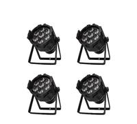 LED Par Light, RGBWA+UV Lavage, boîtier aluminium, 4 pièces 7x18w, prise EU