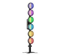 LED Par Linéaire Vintage Scène,300W 6 COB RGBW Projecteur Par LED,Éclairage DJ Party Lights avec DMX512 & RDM,Lumière de Scène pour Fêtes Bar DJ Disco Concert Mariage Club Halloween Noël