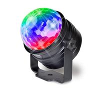 LED Party Light Boule avec Éclairages LED Disco, Télécommande, Support à Ventouse, Rotation Réglable, 11x9.1x8.5cm
