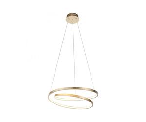 LED Pendelleuchte Salle à Manger Intensité Variable En Feuille D'Or B : 55 CM