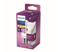 LED Philips Standard E27 60W Blanc Chaud Dépolie, non dimmable