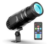 LED Pinspot 20W Projecteur Boule a Facette RVBW 4 en 1 Éclairage de Scène 4 modes d'Éclairage avec Télécommande pour Fêtes Bar Mariages Dance Halls