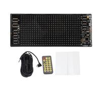 LED Pixel Panel 6.8x2.8 Inch,16x32 Pixels Flexible LED Scrolling Display,BT and APP Control Programmable LED Sign,IP65 Watertight USB Powered Colorful LED panel for Car, Shop, Bar