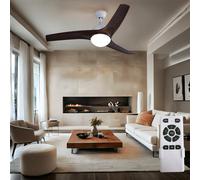 LED Plafond Ventilateur Plus Silencieux Glacière Télécommande Vor-Rücklauf