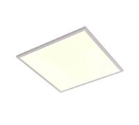 LED Plafonnier Brenda à intensité variable (Moderne) en Blanc Aluminium e. a. pour Salon & Salle manger, Eclairage LED, Panneau Luminaire Plafonnier, Lampe Plafond, Eclerage Plafond