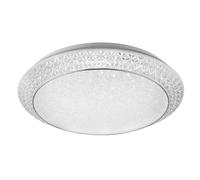 LED plafonnier cristaux télécommande plafonnier dimmable CCT veilleuse, métal, 28W 3300Lm 2700-4000-6500K, DxH 41x10 cm