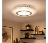Plafonnier LED design chrome verre salle à manger spot salle à manger lumière ronde WOFI 9276.01.01.0300