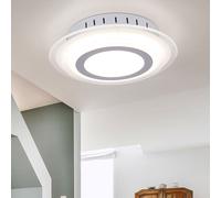 Plafonnier LED design chrome verre salle à manger spot salle à manger lumière ronde WOFI 9276.01.01.0300