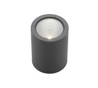 LED Plafonnier extérieur Embla (Moderne) en Gris Aluminium (1 lampe,à), Luminaire d’extérieur pour le jardin, la terrasse, balcon & maison, plafonnier