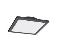 LED Plafonnier extérieur Mabella (Moderne) en Noir Aluminium (1 lampe,à), Luminaire d’extérieur pour le jardin, la terrasse, balcon & maison, plafonnier
