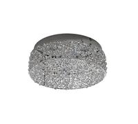 Plafonnier LED Felias Lucande, argenté, Chambre à coucher, Moderne, Plafonnier LED
