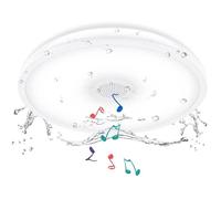 LED Plafonnier salle de bain avec Haut Parleur Bluetooth Horevo W tanche IP Luminaire Plafond Salle deau Rond Moderne Change[21138]