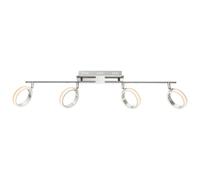 LED Plafonnier Salon ALU Luminaire anneaux pivotant Spot poutre Projecteur Globo 56043-4L