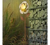 LED Pointe Lampe Fleur Rust Solaire Prise Lampe Jardin Terrasse Éclairage