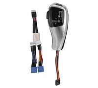 LED Pommeau de levier de vitesses électrique LHD Pommeau de levier de vitesses Pommeau de levier de vitesse automatique Ensembles de modification convient pour E90 E92 E84 E89 Refit (argent)