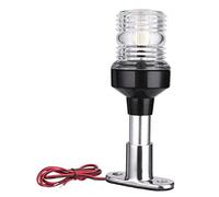 LED pour Bateaux Feux de Navigation Bateau Ancre Tous Round 360 degrés Marine Signal pour Lampe Bateaux de pêche Yacht Pontoon 4000-4500K 12 V ~ 24 V (Argent)