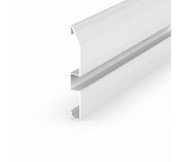 LED Profile en Argent M16-1 100CM Sans Couverture pour Rayures À 13,4mm Largeur