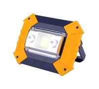LED Projecteur 10W Lampe De Travail COB Puce Extérieur Recherche Éclaira USB Recharable Voyant D'avertissement Garage de jardin(With 18650 battery)