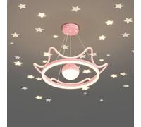 LED Projecteur Stars Plafond Aménagement Grand Rose Bleu Round Pendant Moderne Light for Girls Bedroom Nursery Room
