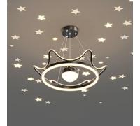 LED Projecteur Stars Plafond Aménagement Grand Rose Bleu Round Pendant Moderne Light for Girls Bedroom Nursery Room