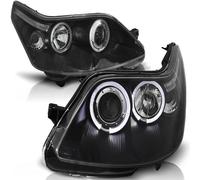 LED Projecteurs Angel Eyes Combinés Pour Citroen C4 04-10 Noir