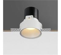 LED Recessed Downlight Frameless Anti Glare Compatible with Living Room Corridor Bedroom Cutout Size 8cm Spot Light Lamp, Lustre