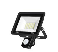 LED Réflecteur Projecteur PIR Capteur De Mouvement Applique Murale IP66 Étanche Éclairage Extérieur Jardin Lampadaire Garage de jardin(30W Cold white)