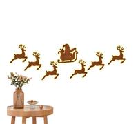 LED Reindeer Wall Decorations, 7 Piece Wooden Ornament, Holiday Lighting | Holiday accessory, LED reindeer wall decorations, 7 piece wooden ornament, holiday lighting for organized living room and bed