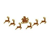 LED Reindeer Wall Decorations 7 Pieces LED Light Up Ornament Wooden | Holiday Christmas Lighting for Living Room Bedroom Hallways Entryways Party Holiday Birthday Home